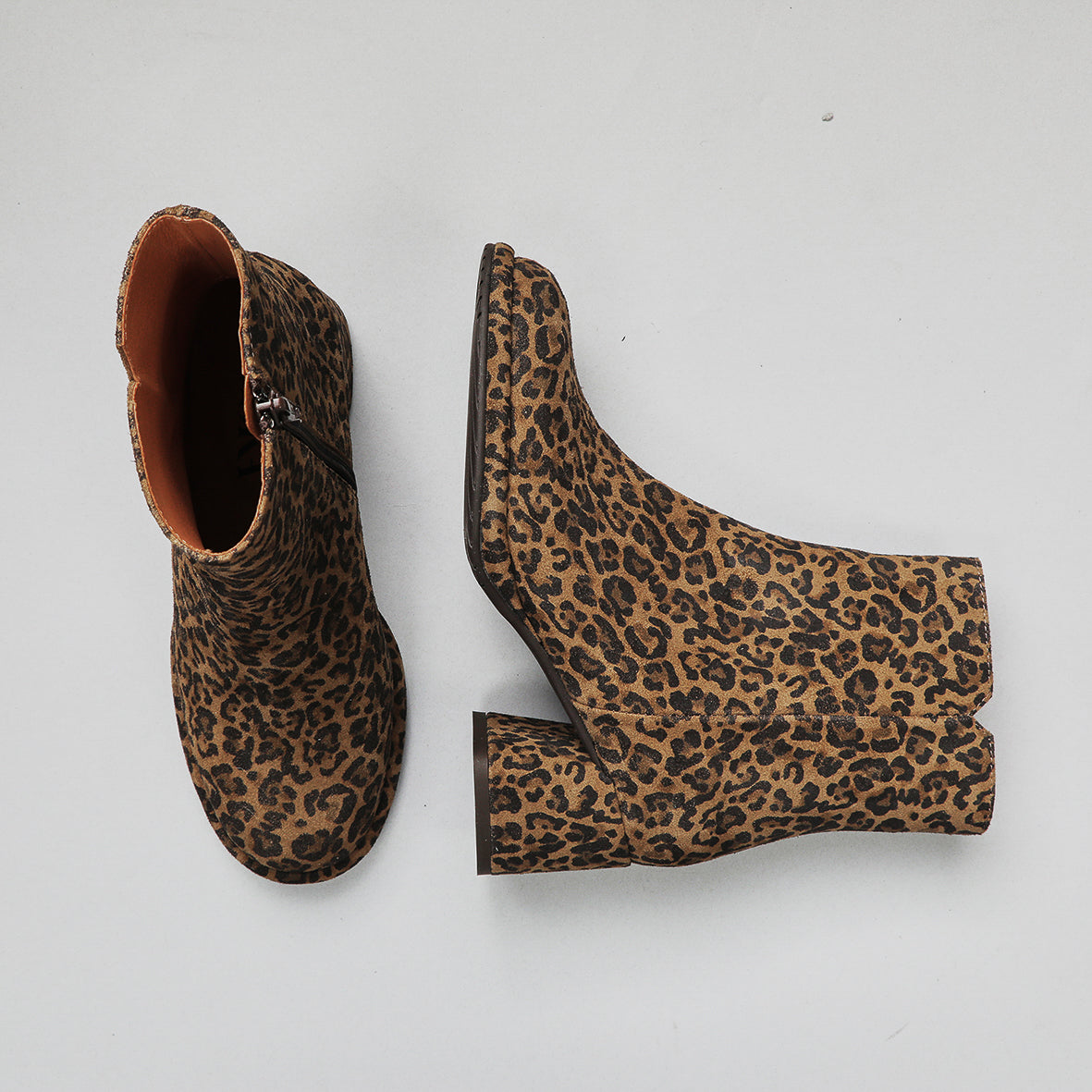 Mona Leopard Low Boot by Esska Shoes Ltd