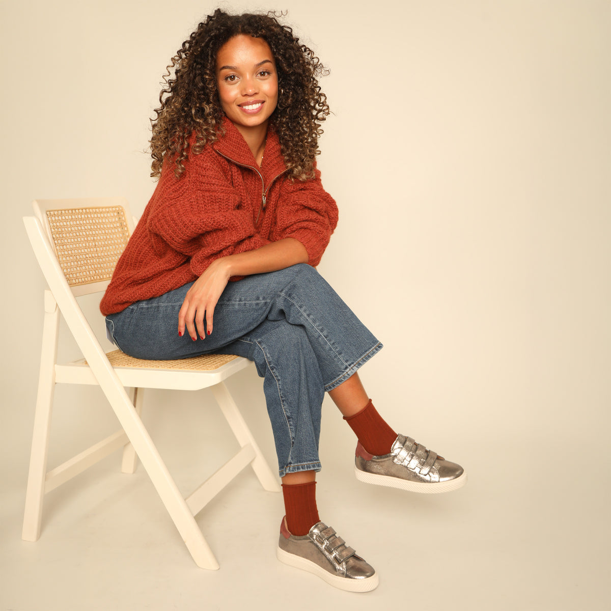 Second - Narla Metallic Iron - Size 37 UK4 Trainer by Esska