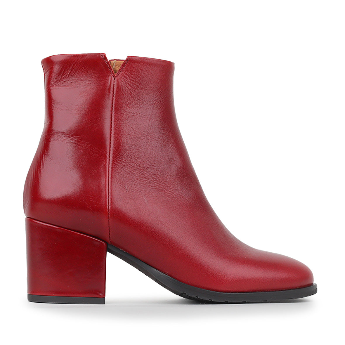 Natasha Red Brick Mid Boot by Esska