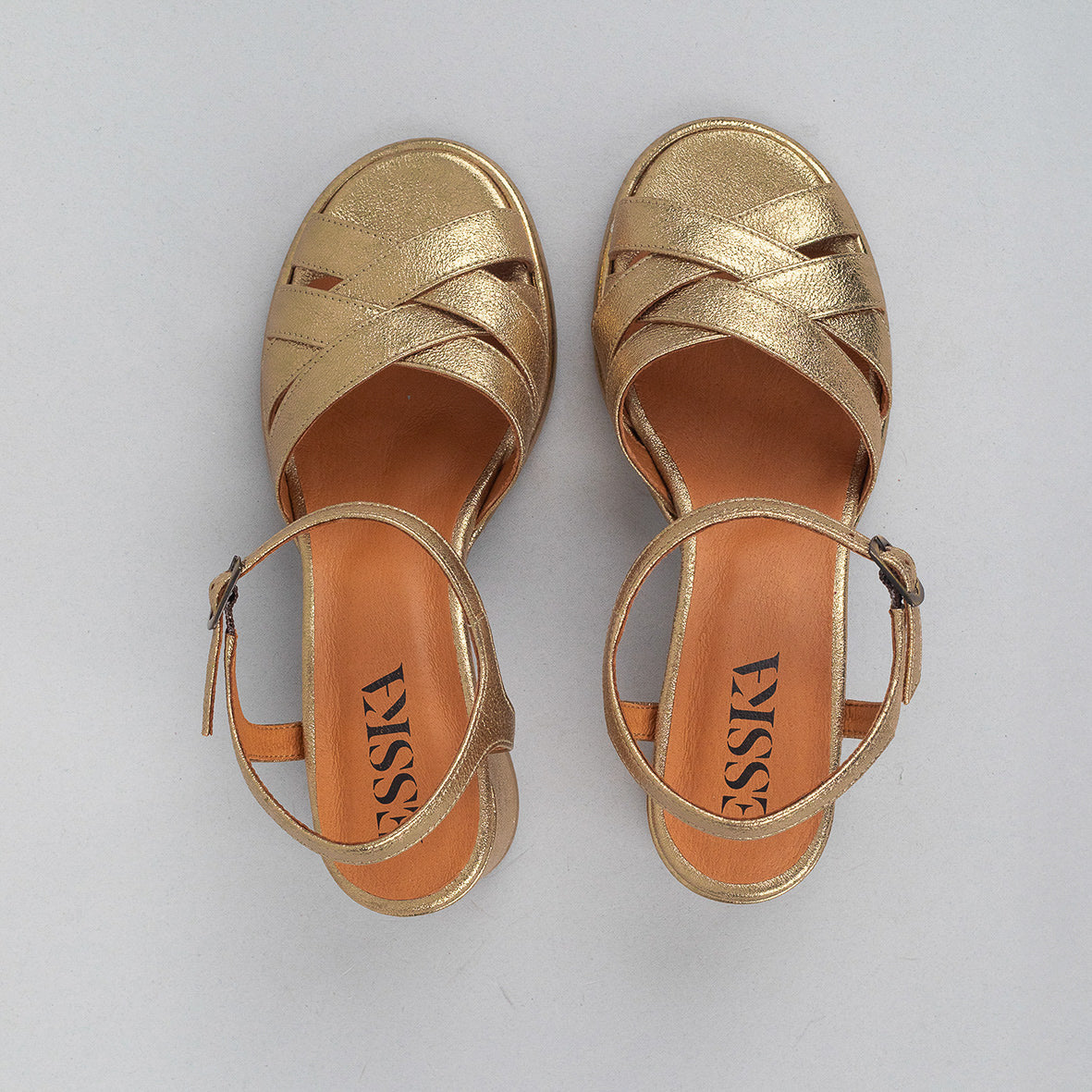 Octavia Gold Dust Low Sandal by Esska