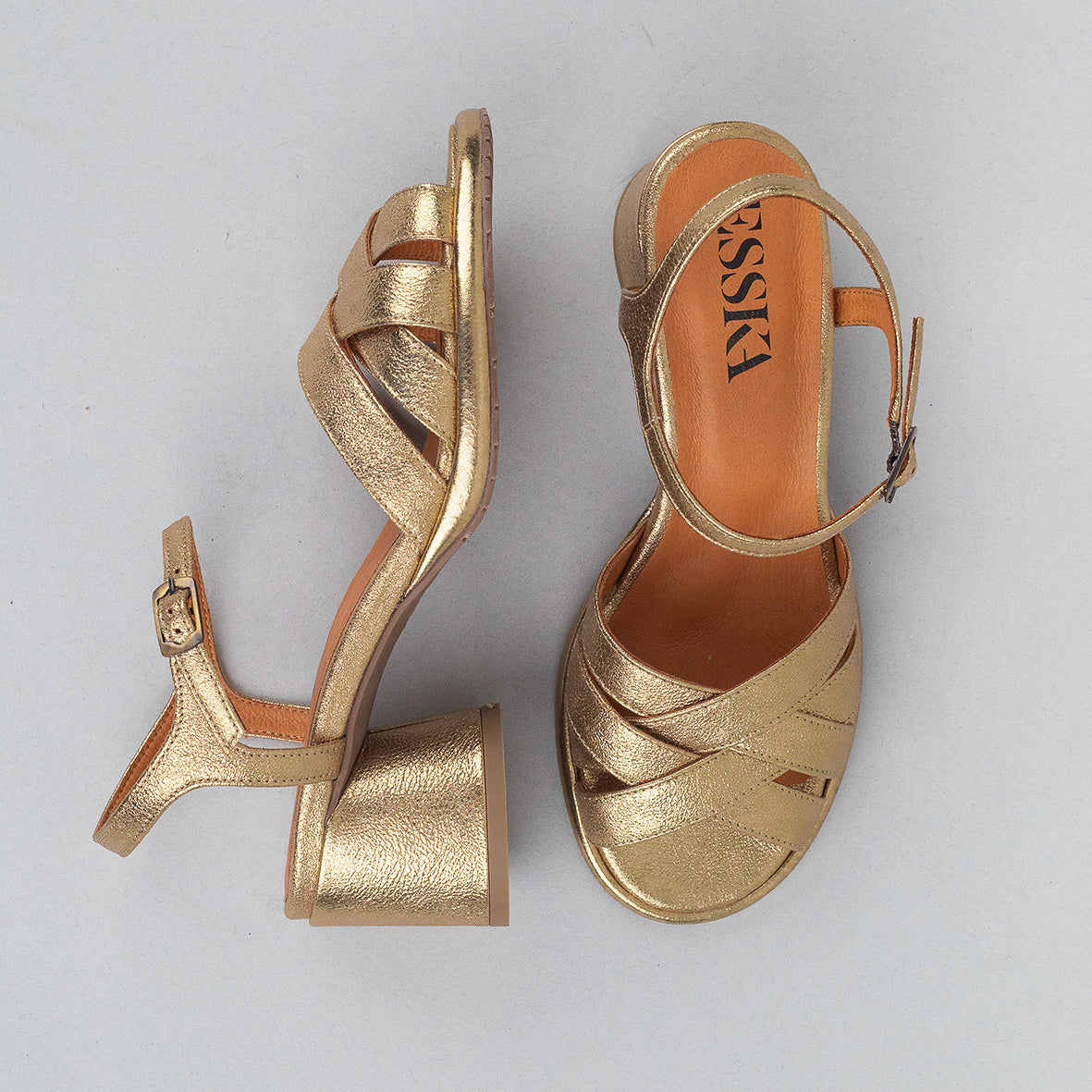 Octavia Gold Dust Low Sandal by Esska