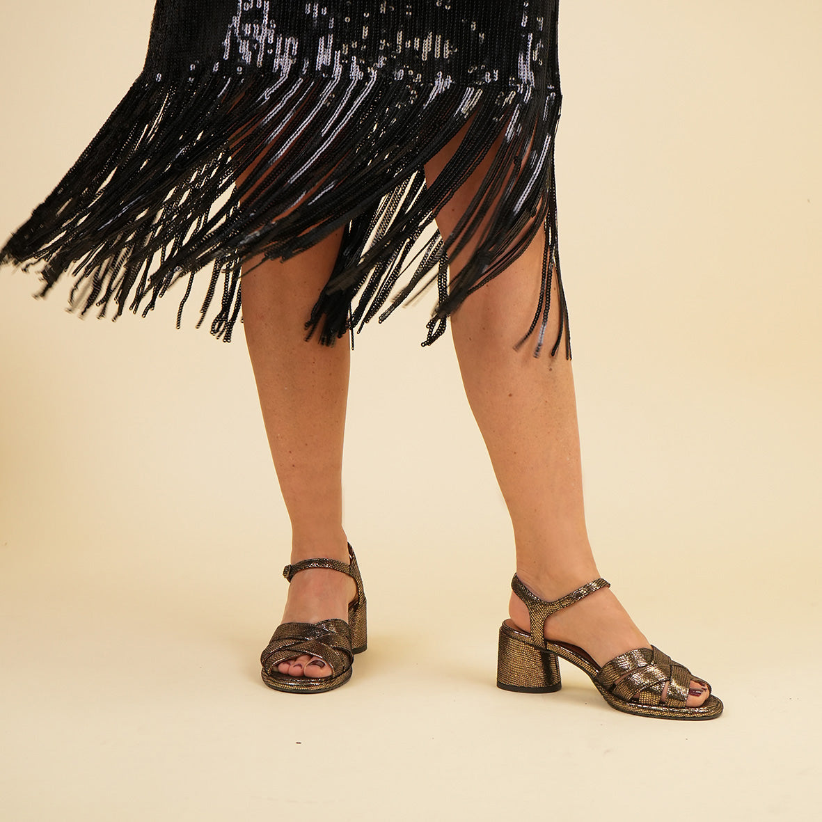 Octavia Onyx Low Sandal by Esska