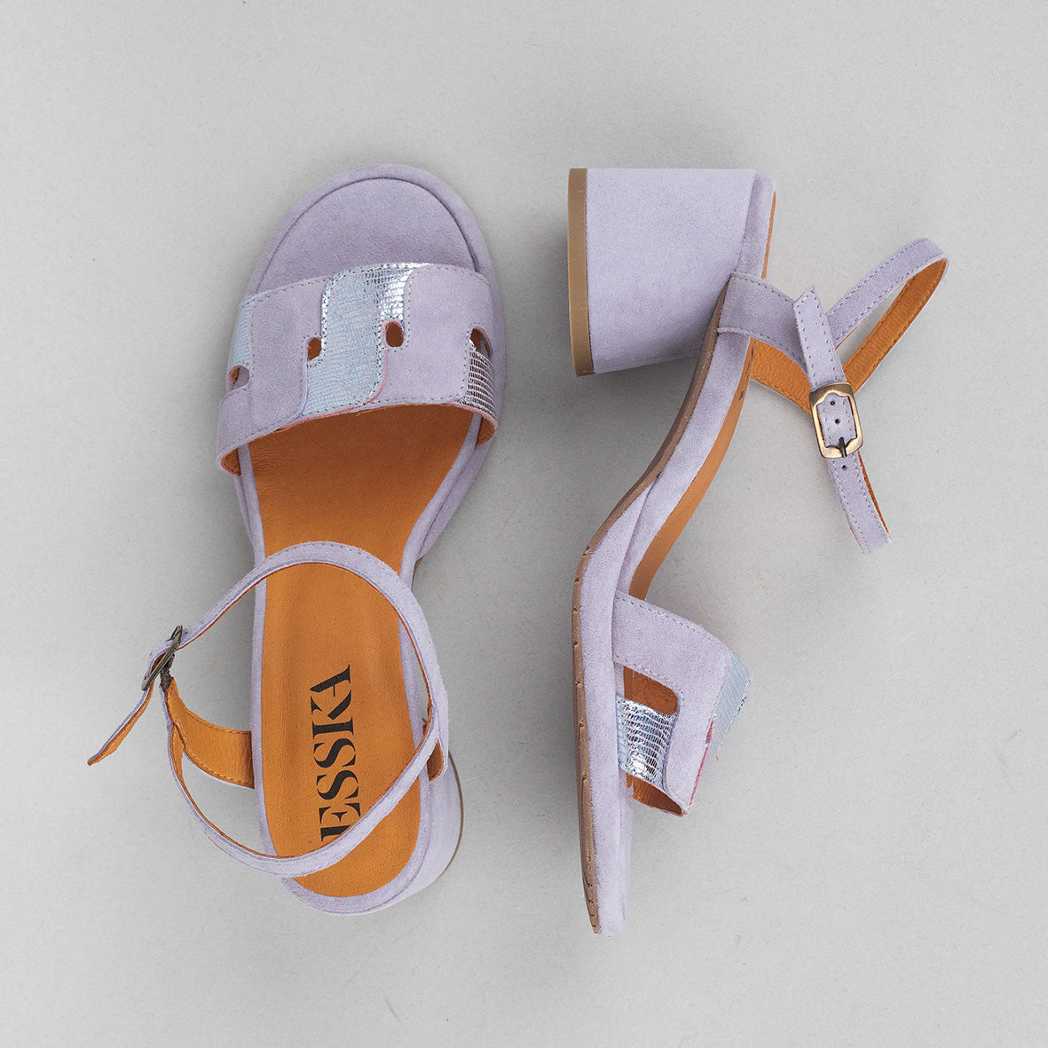 Odette Lavender Low Sandal by Esska