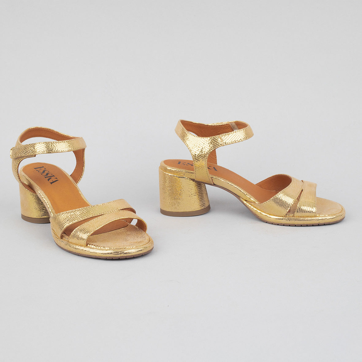 Olivia Gold Low Sandal by Esska