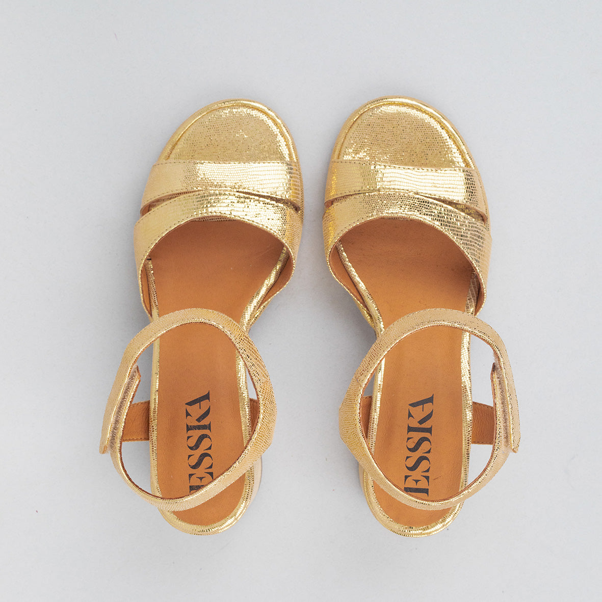 Olivia Gold Low Sandal by Esska