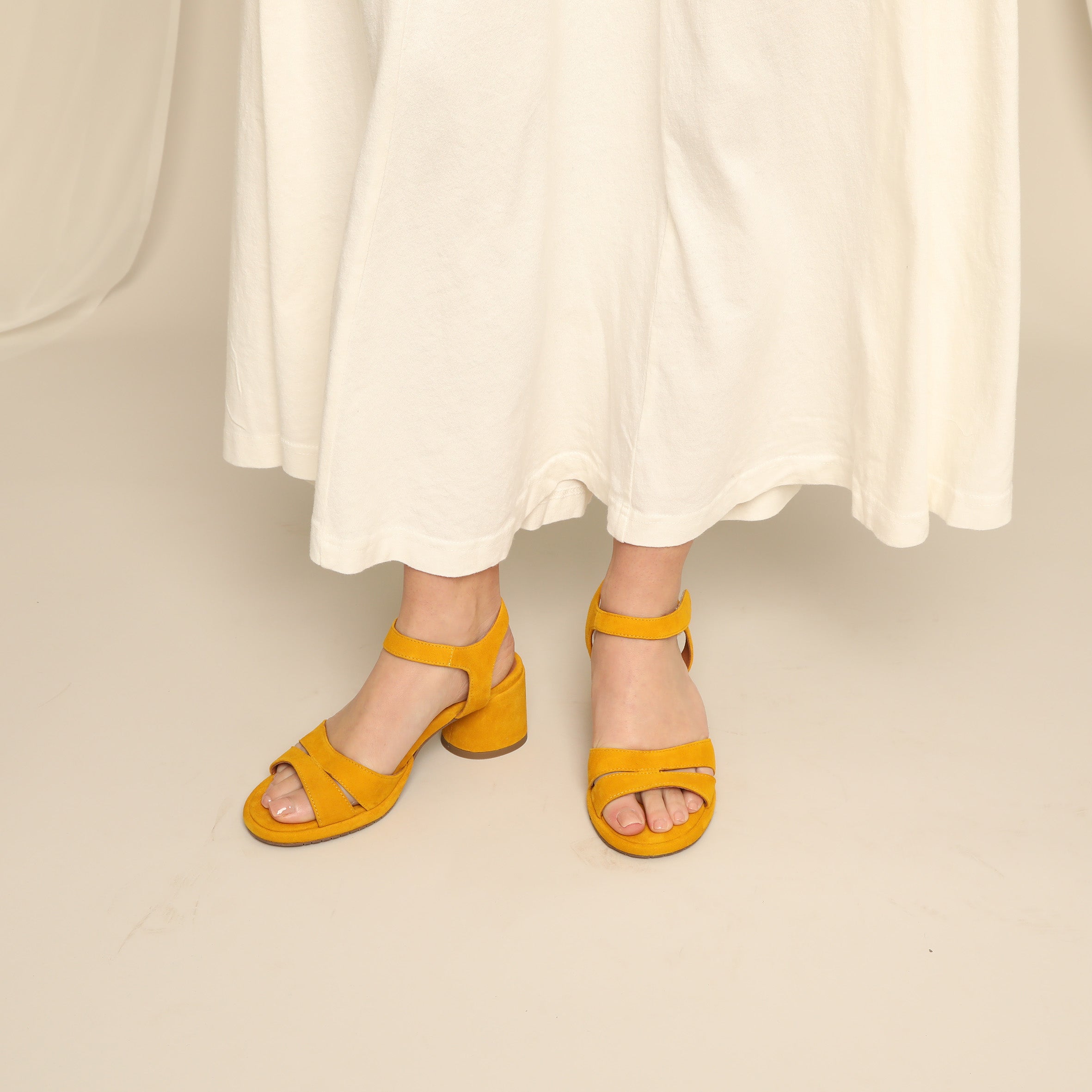 Olivia Mustard Low Sandal by Esska