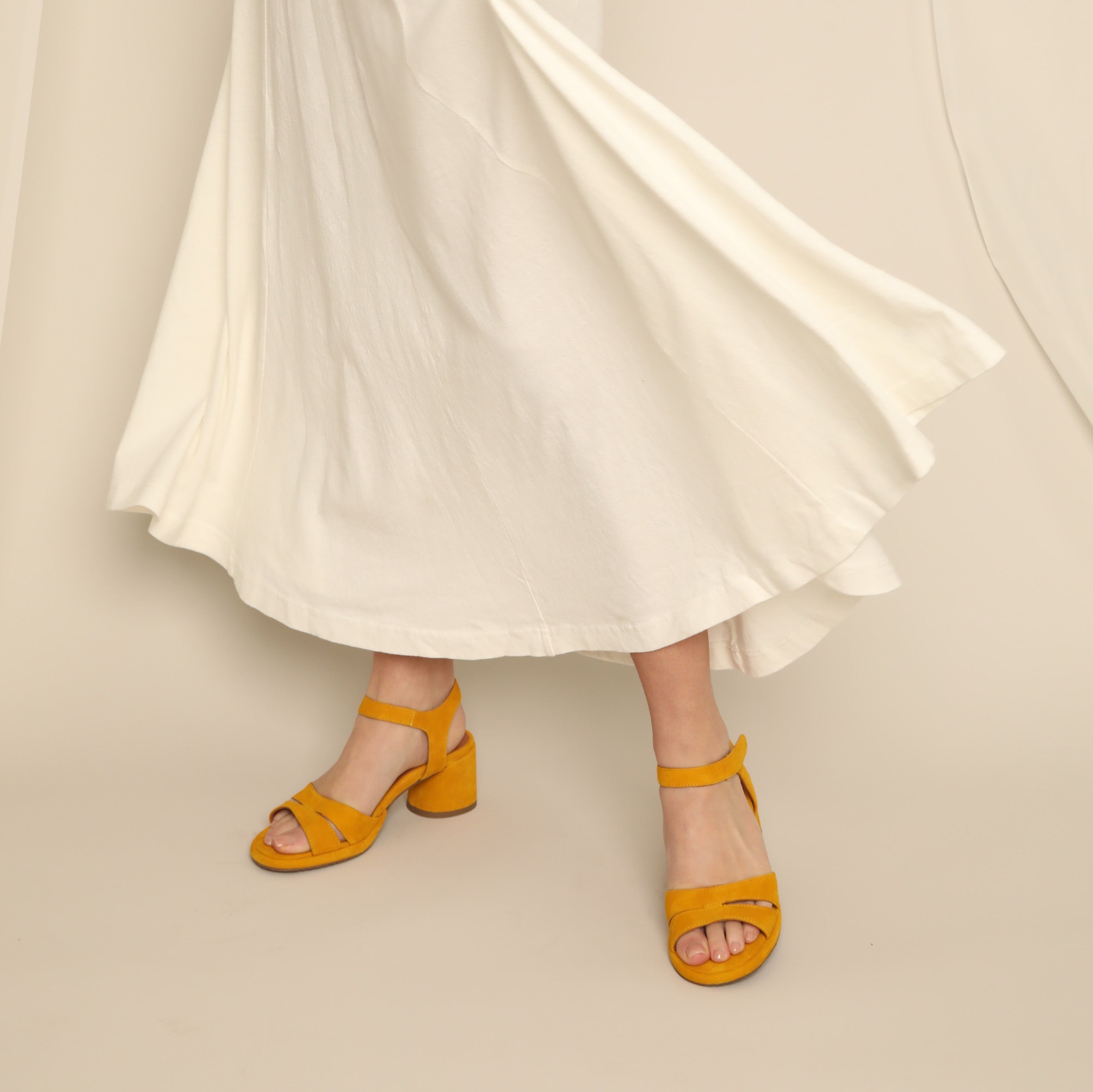 Olivia Mustard Low Sandal by Esska