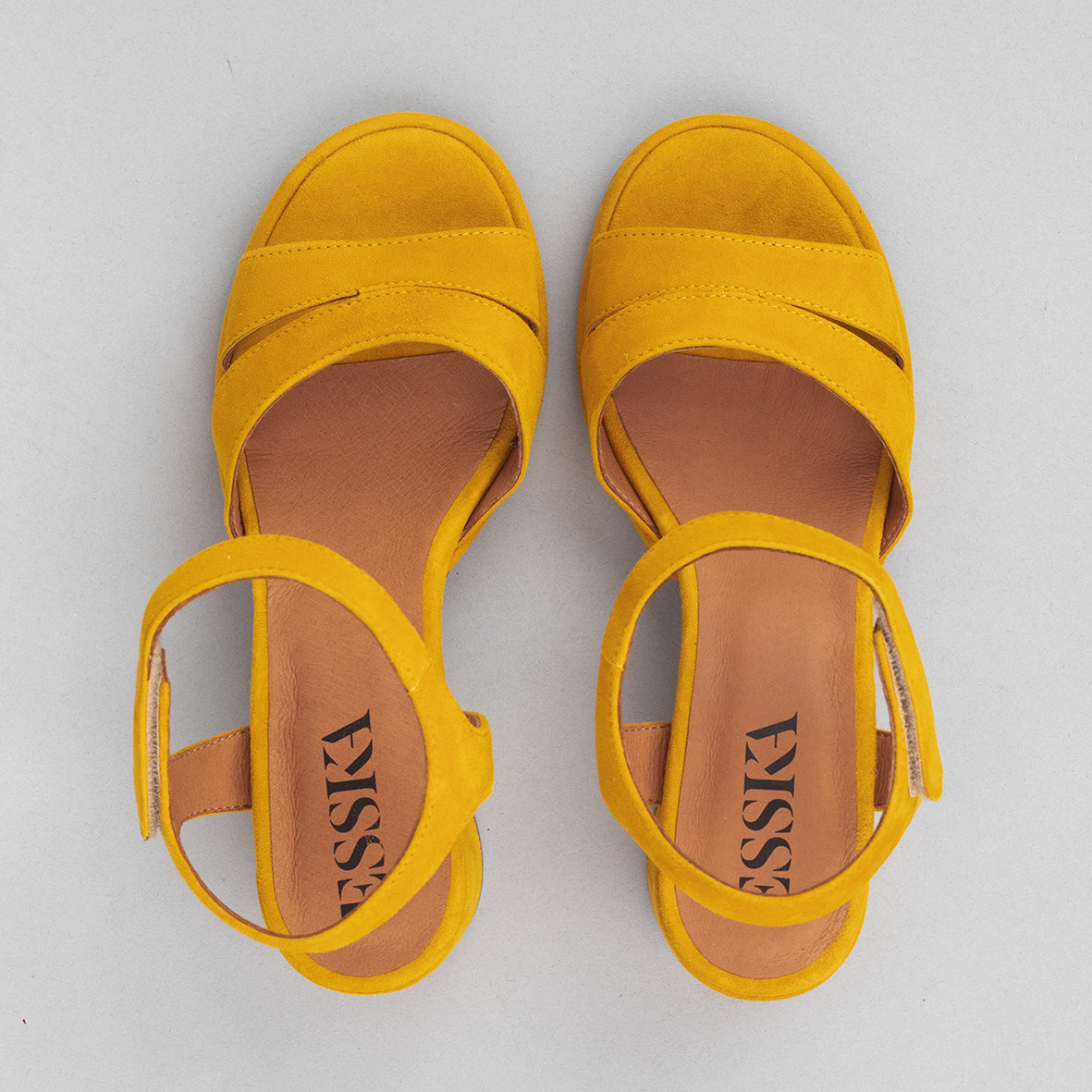 Olivia Mustard Low Heel Sandals