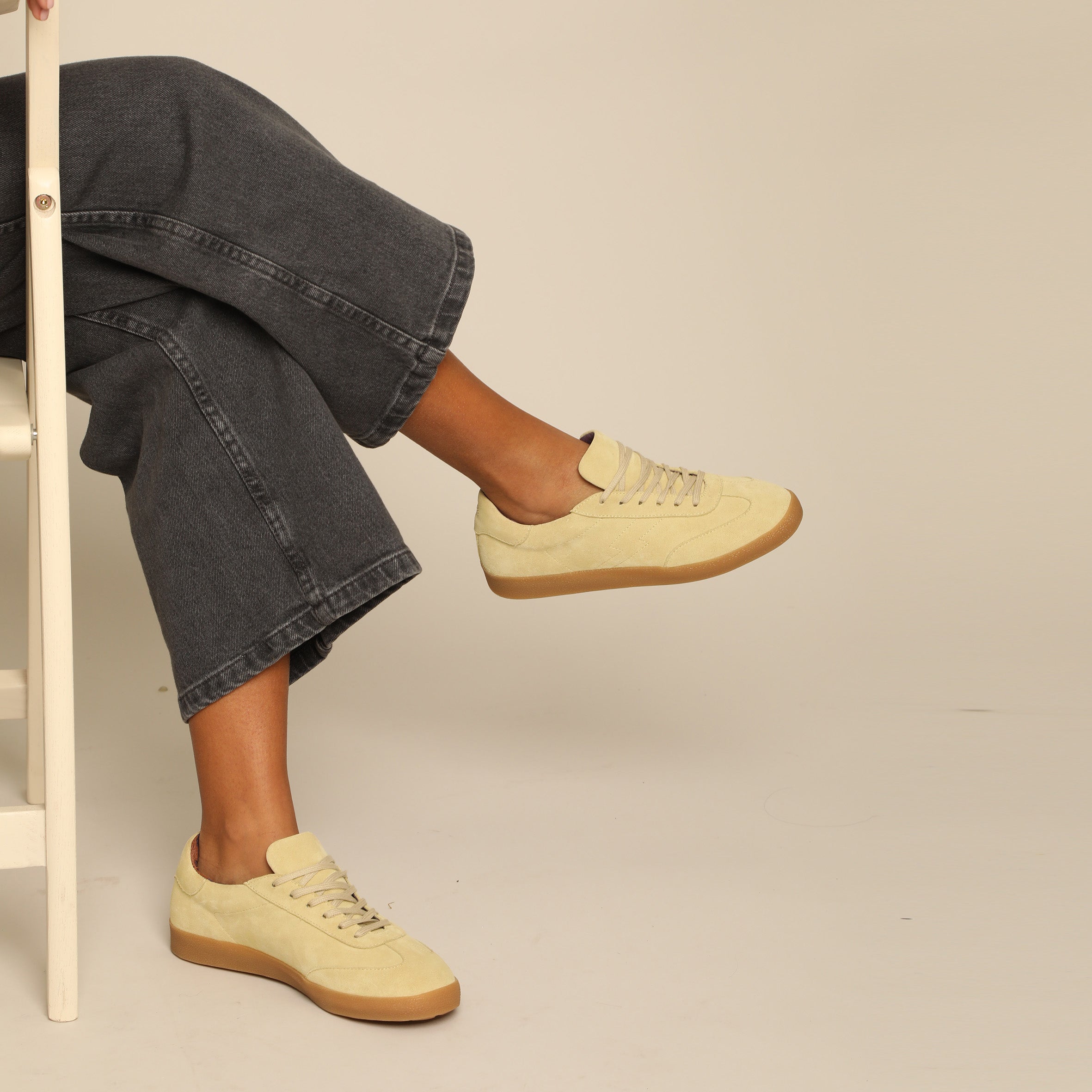 Oslo Butter Yellow Trainer by Esska