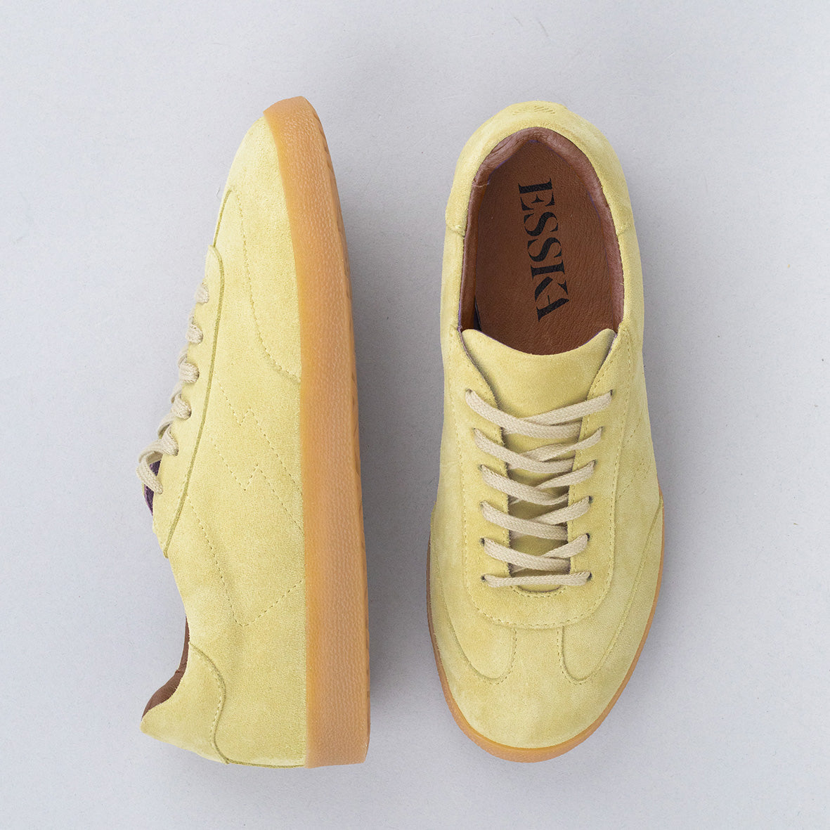 Oslo Butter Yellow Trainer by Esska