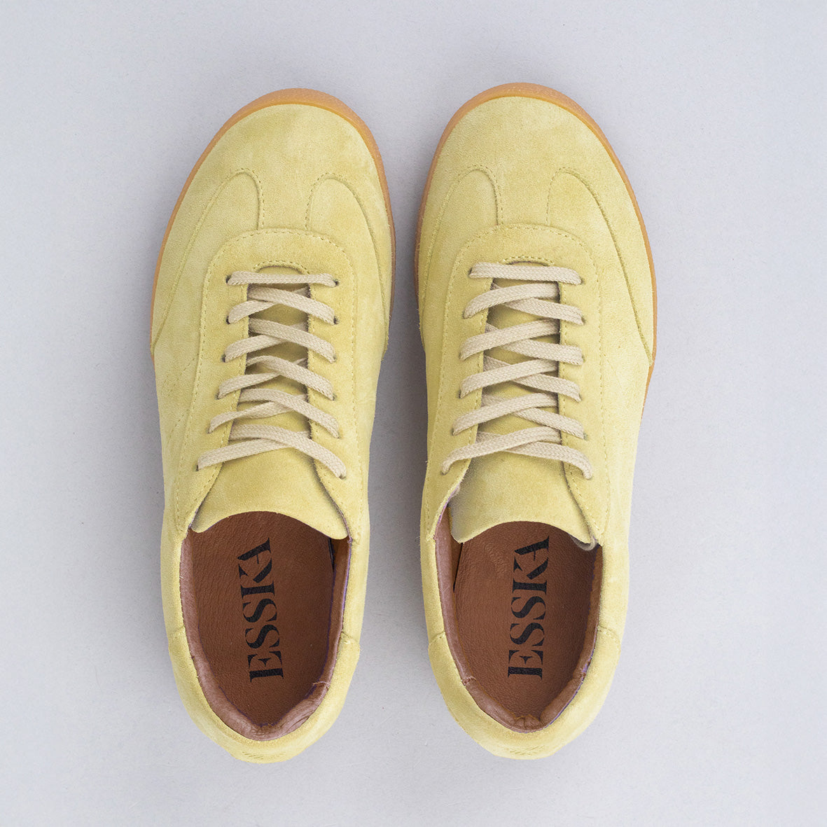 Oslo Butter Yellow Trainer by Esska