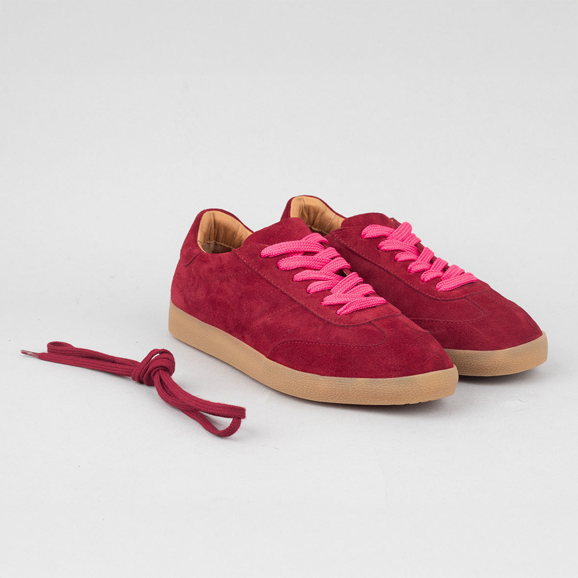 Oslo Dark Red Trainer by Esska