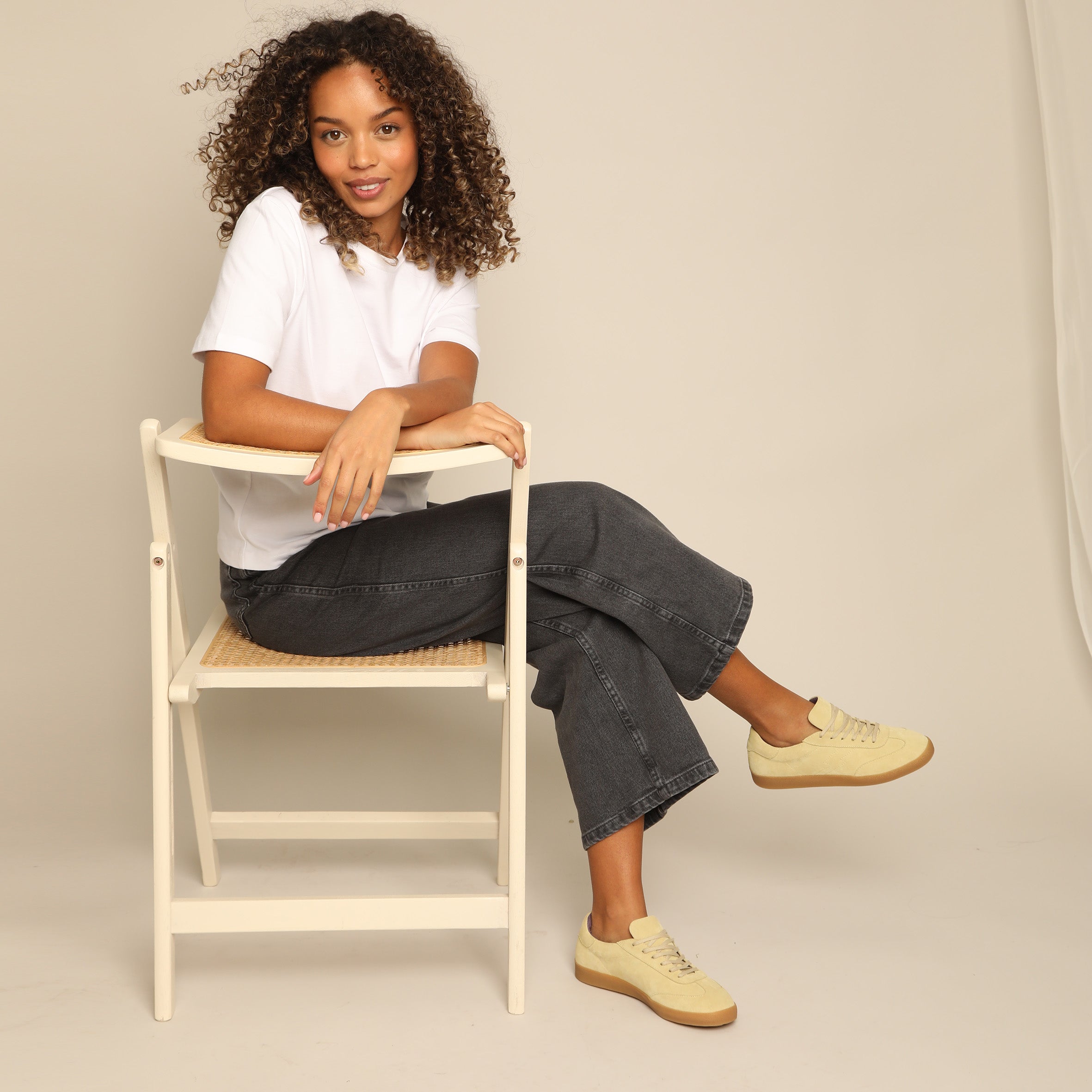 Oslo Butter Yellow Trainer by Esska
