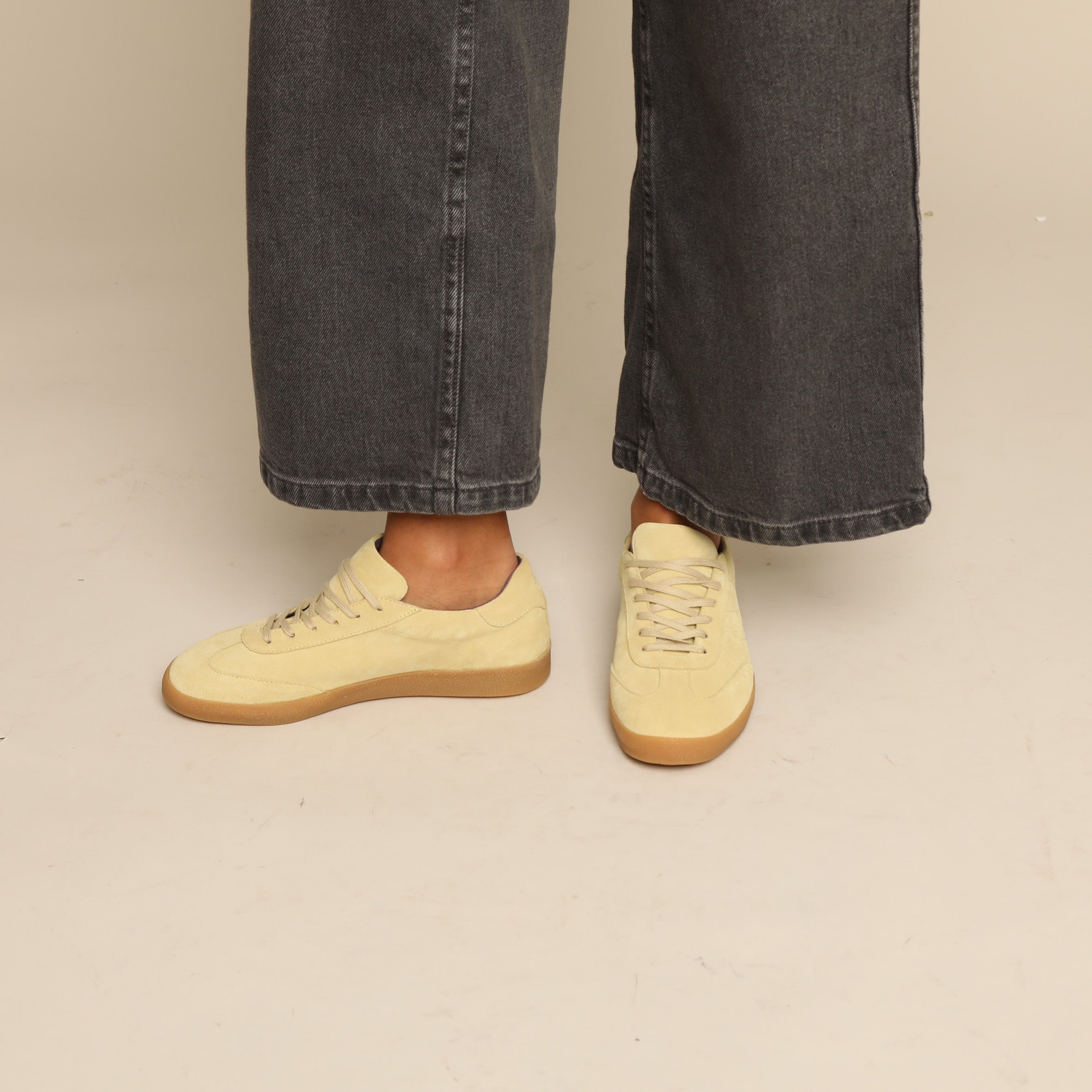Oslo Butter Yellow Trainer by Esska