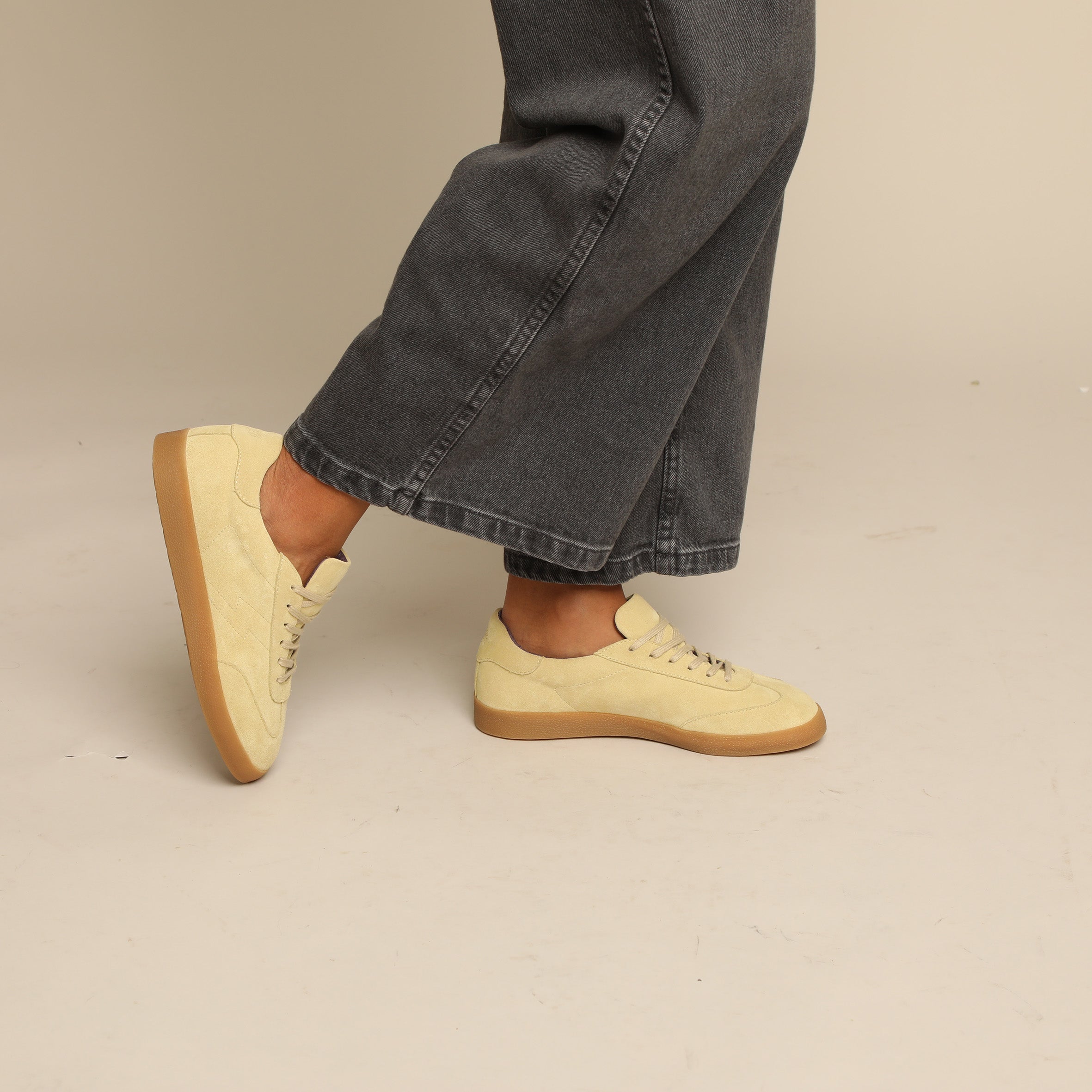 Oslo Butter Yellow Trainer by Esska