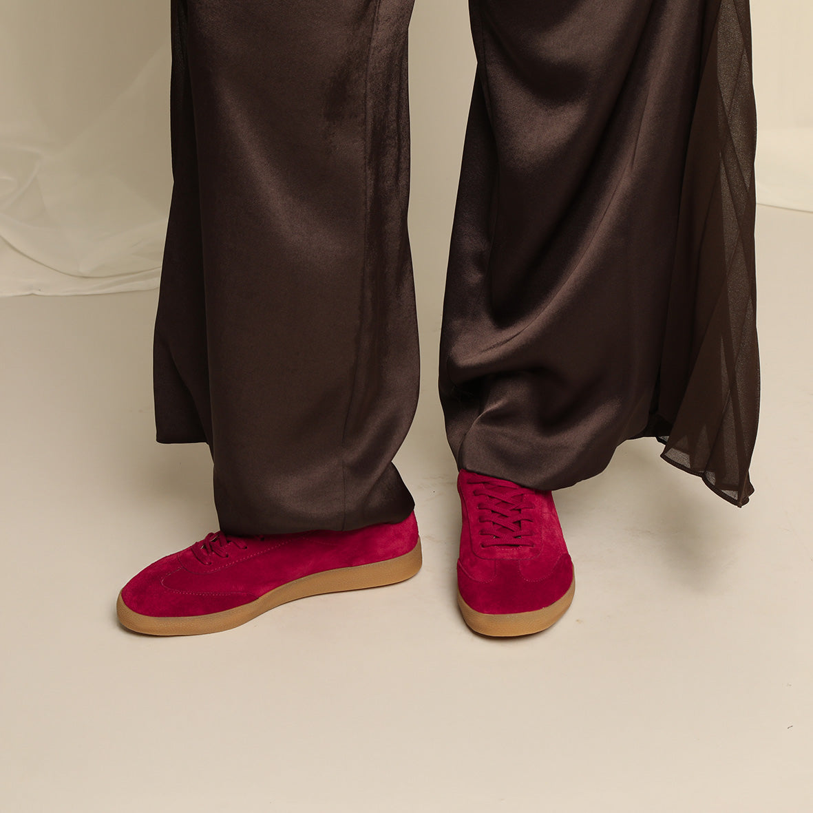 Oslo Dark Red Trainer by Esska