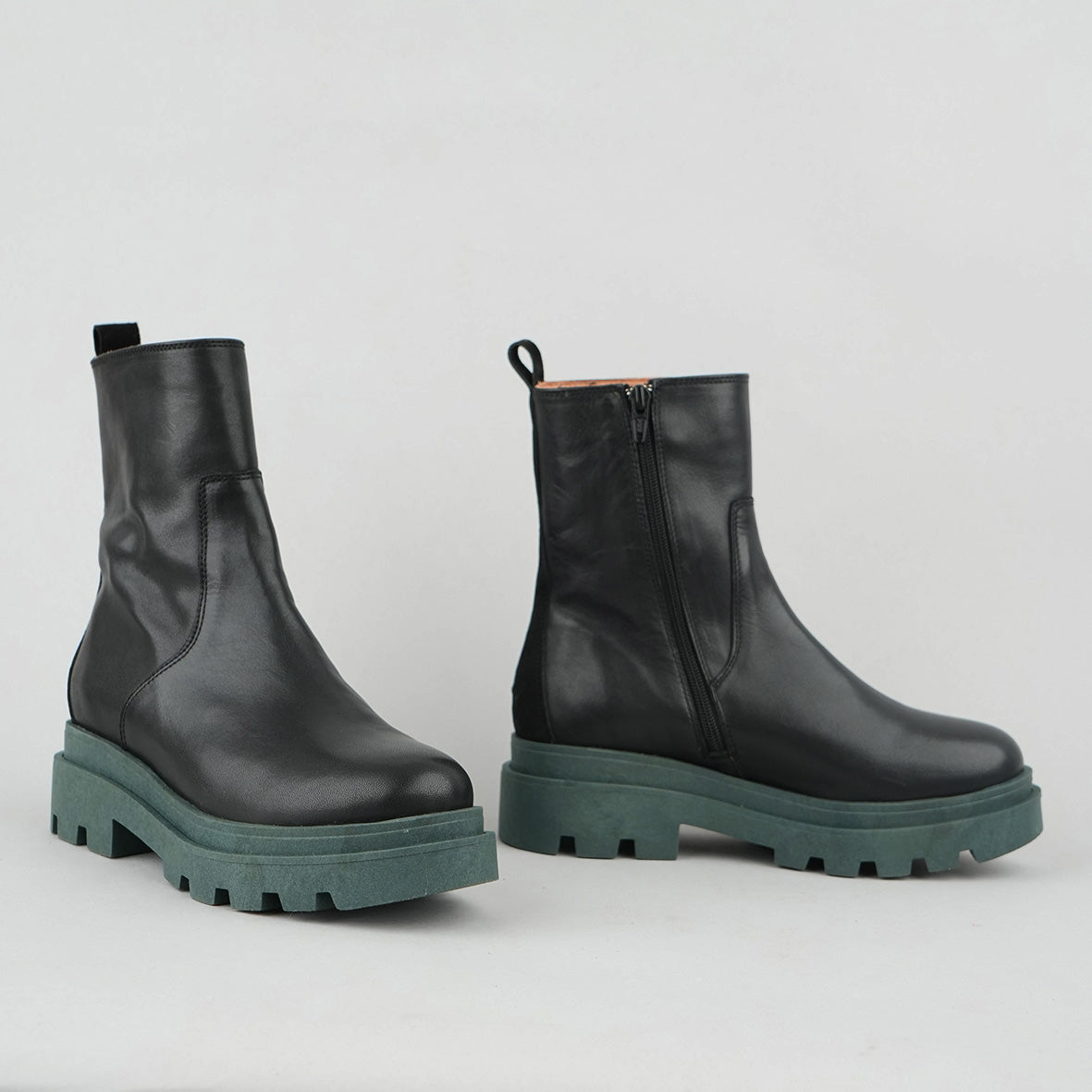 Ozie Black Flat Boot by Esska