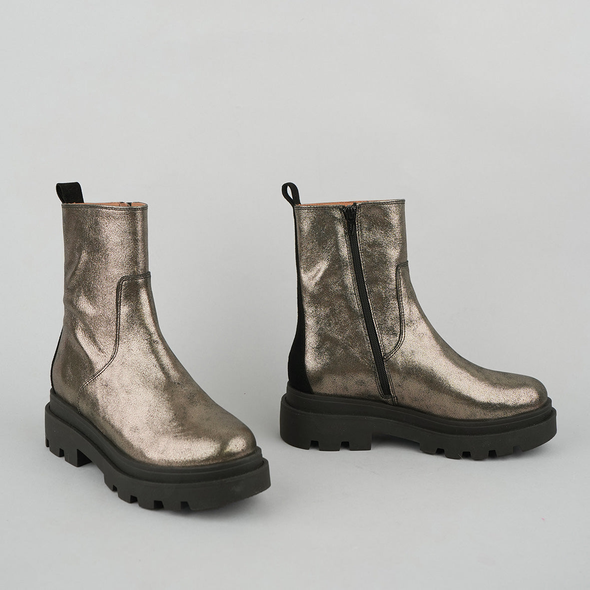 Ozie Iron Flat Boot by Esska