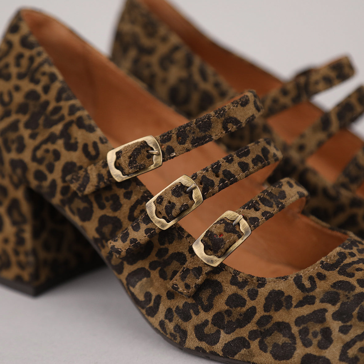 Paris Leopard Mid Shoe by Esska Shoes Ltd