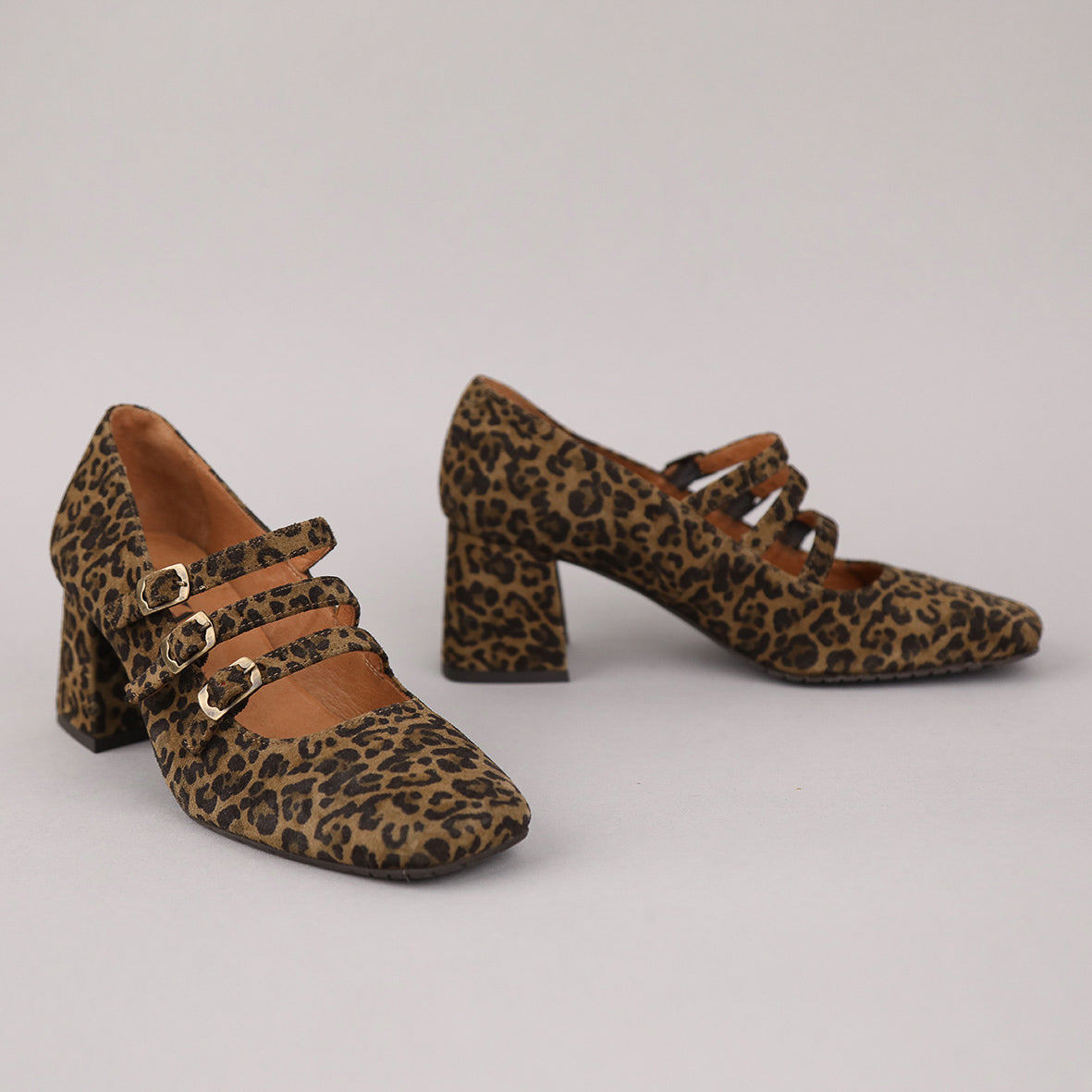 Paris Leopard Mid Shoe by Esska Shoes Ltd