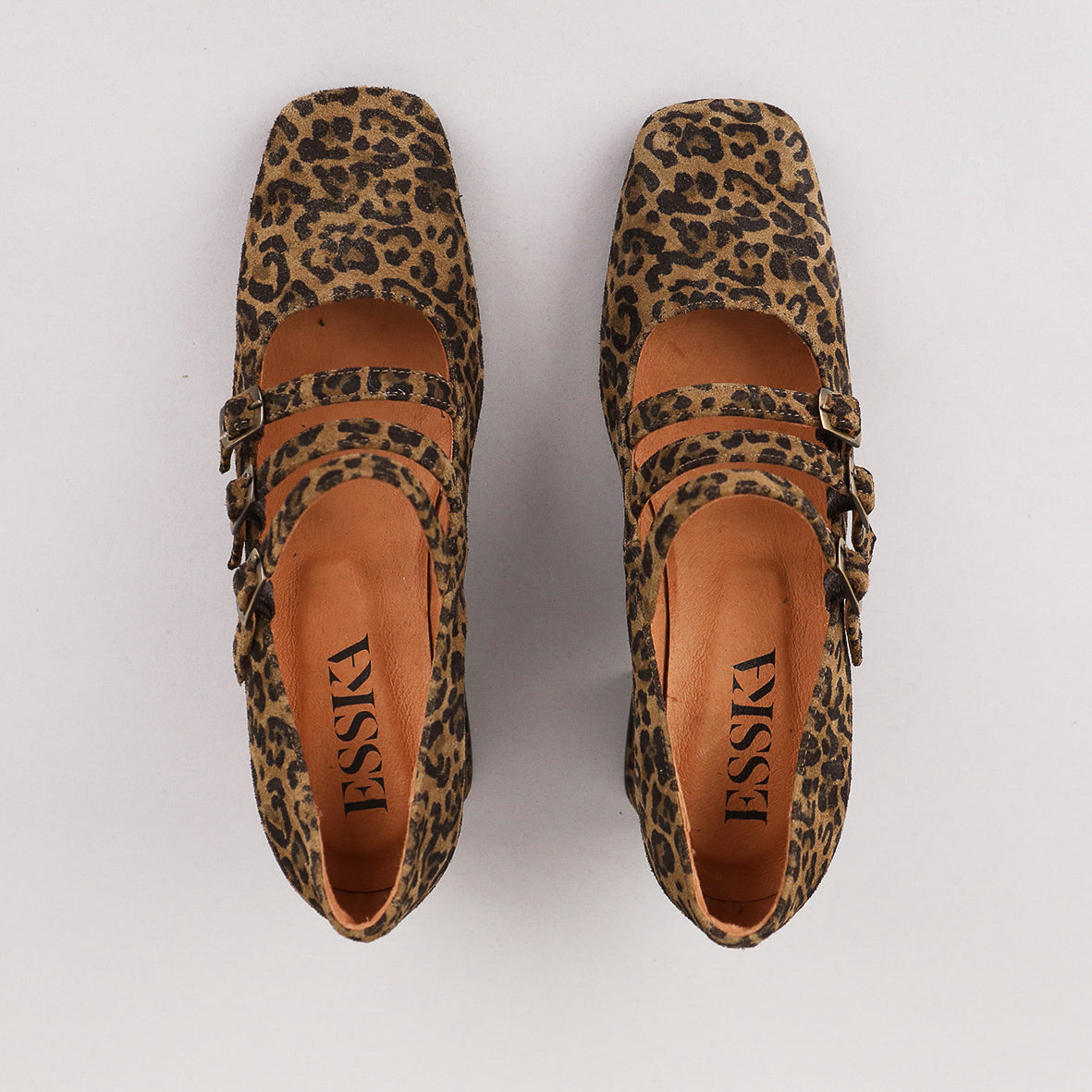 Paris Leopard Mid Shoe by Esska Shoes Ltd