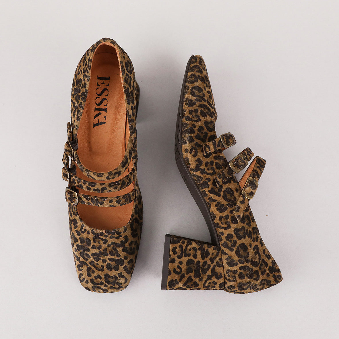 Paris Leopard Mid Shoe by Esska Shoes Ltd
