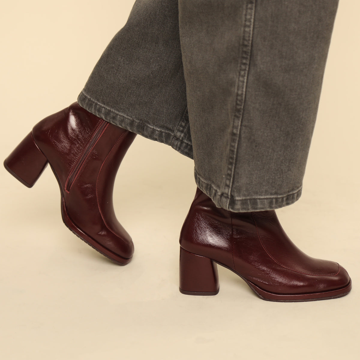Pascale Bordeaux Mid Boot by Esska