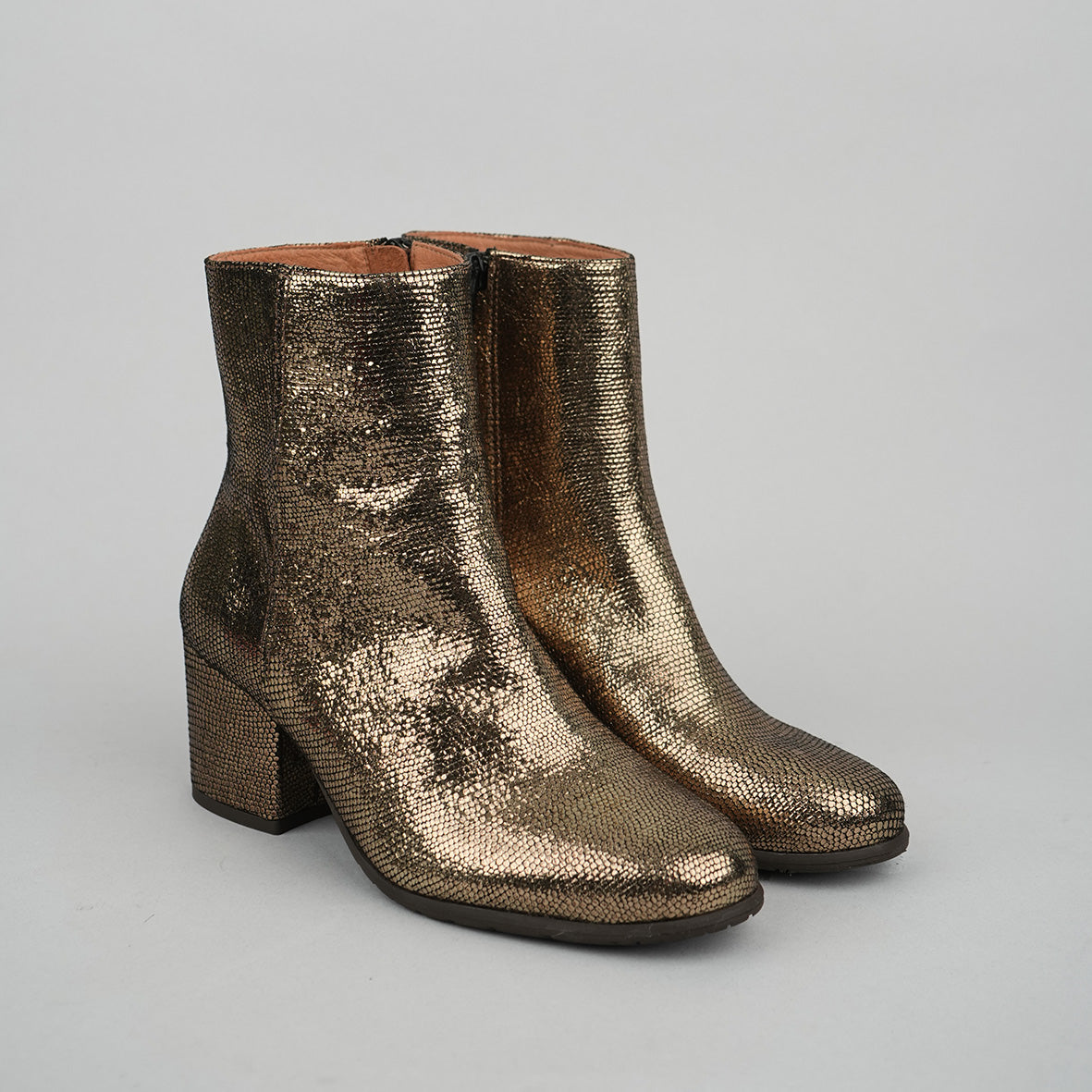 Rasa Metallic Onyx Mid Boot by Esska Shoes Ltd