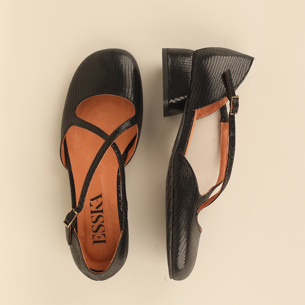 Rebecca Metallic Black