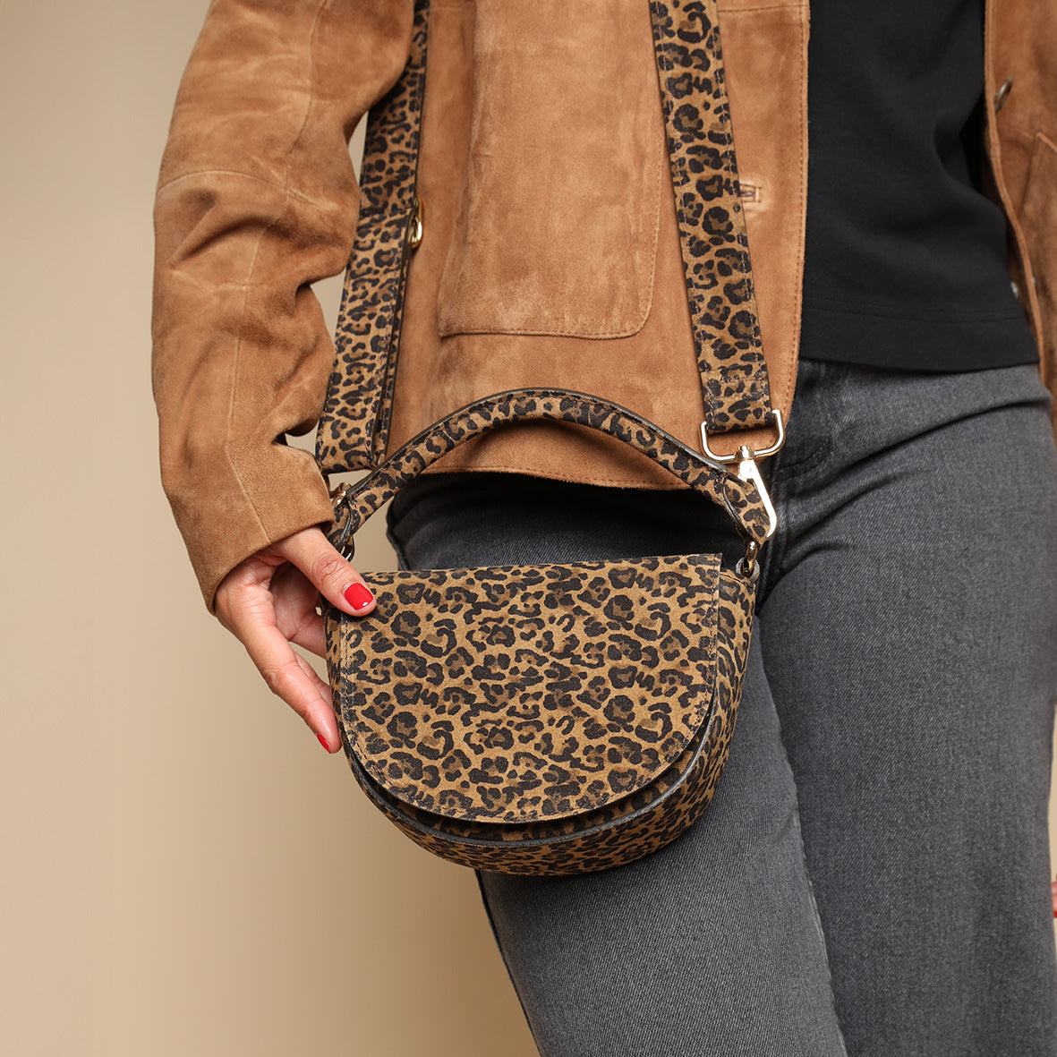 Remi Leopard Bags by Esska Shoes Ltd