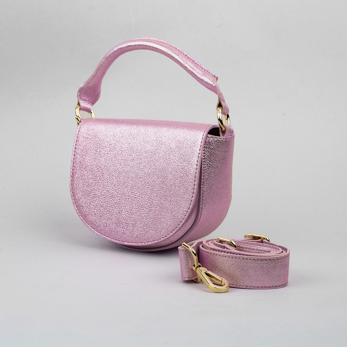 Remi Bag Metallic Lilac Bags by Esska