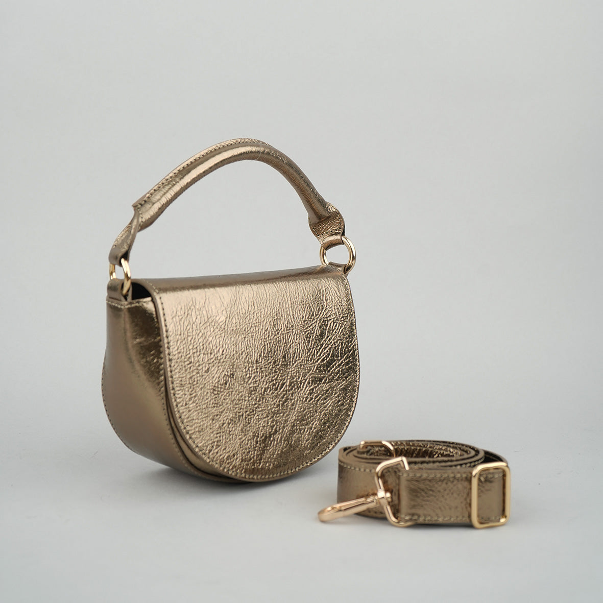 Remi Metallic Smoke Bags by Esska Shoes Ltd