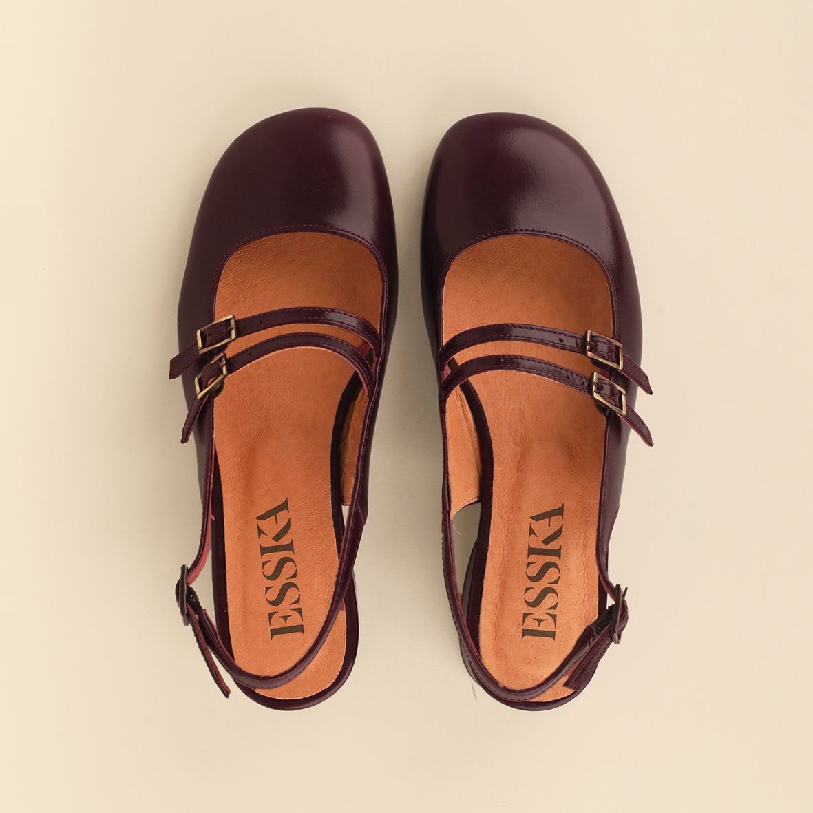 Rhianna Bordeaux Low Shoe by Esska