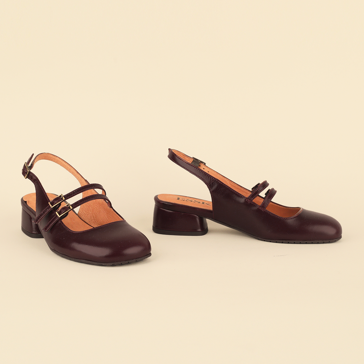 Rhianna Bordeaux Low Shoe by Esska