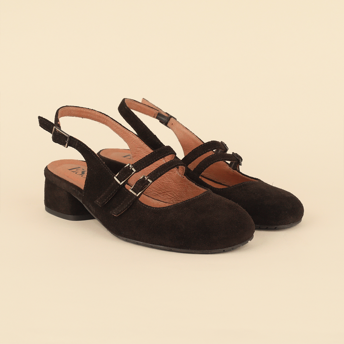 Rhianna Dark Brown Low Shoe by Esska