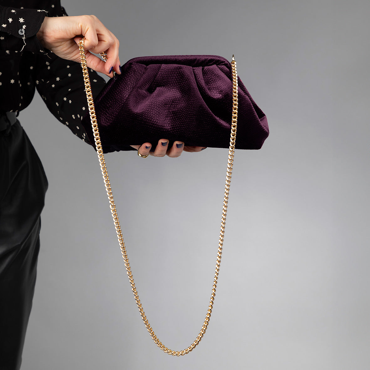 Rosa Bag - Velvet Dark Plum