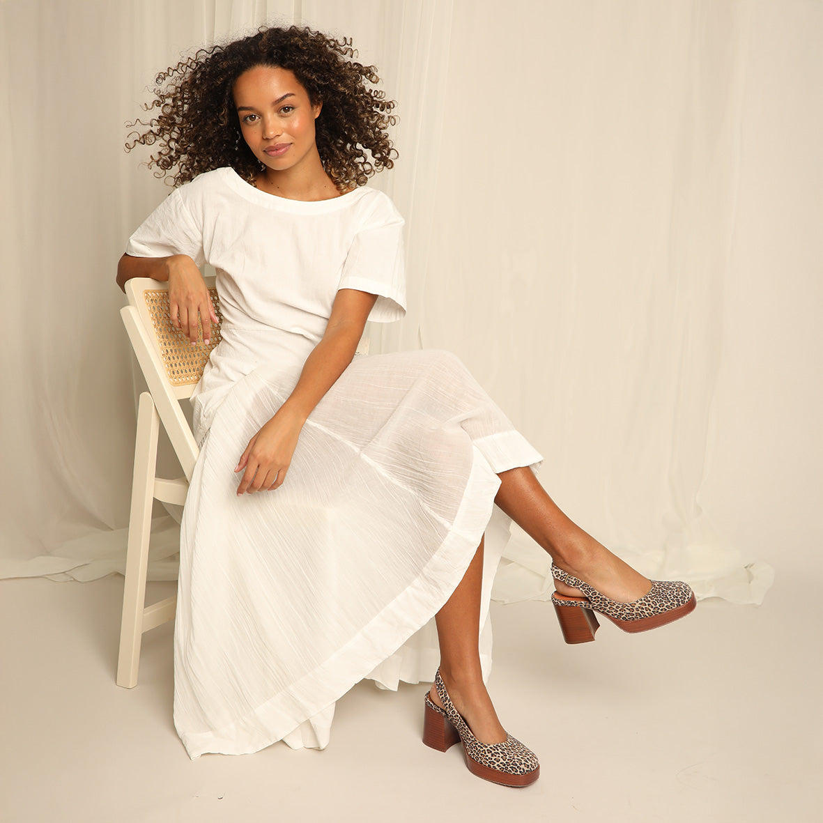 Sabrina Leopard Mid Shoe by Esska