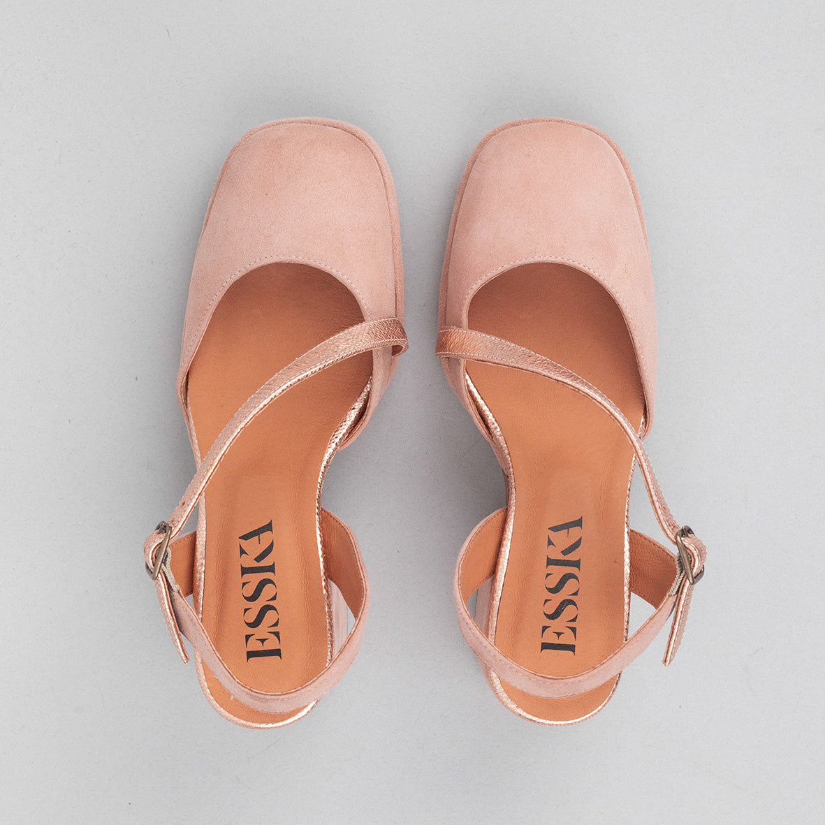 Sasha Light Dusty Pink Mid Shoe by Esska