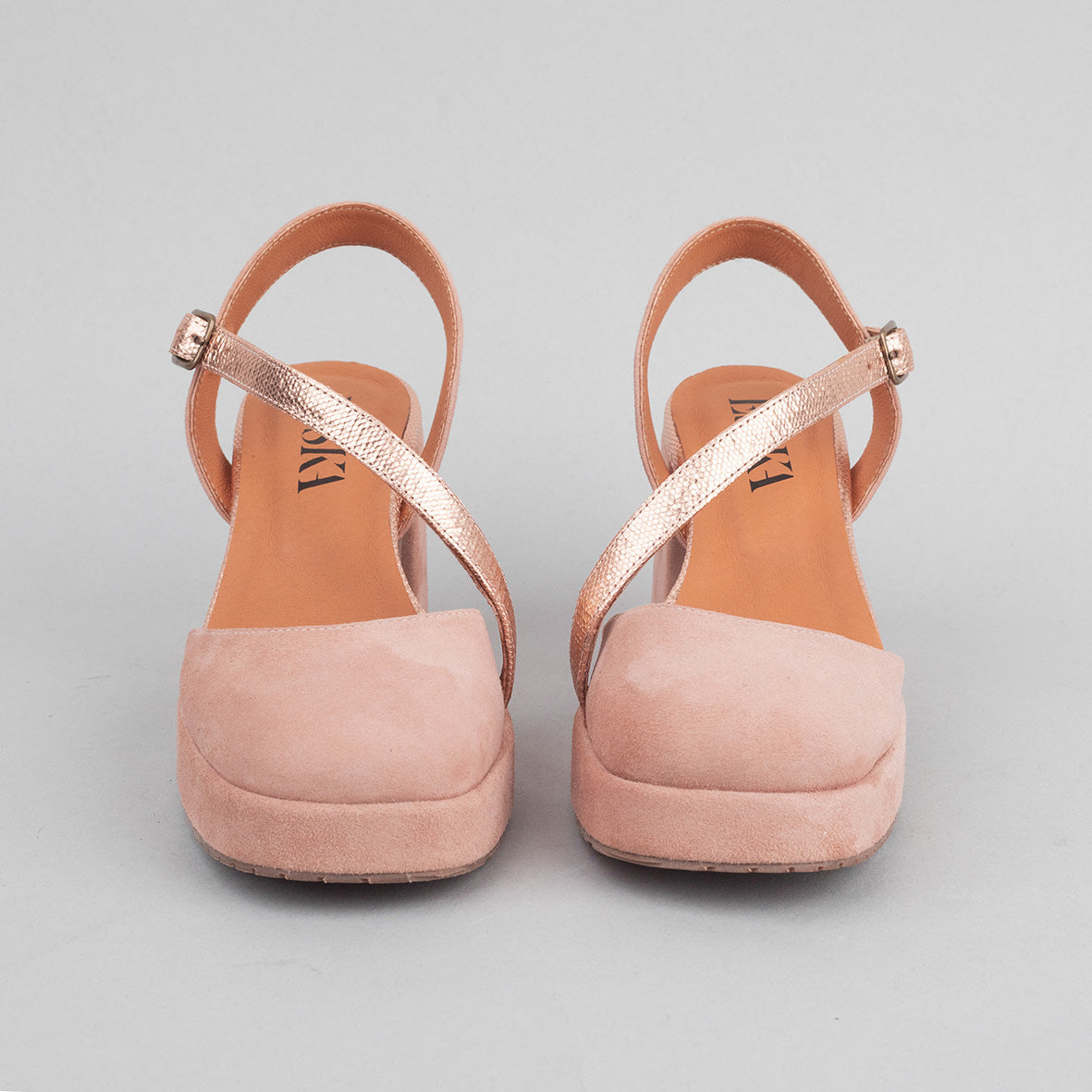 Sasha Light Dusty Pink Mid Shoe by Esska