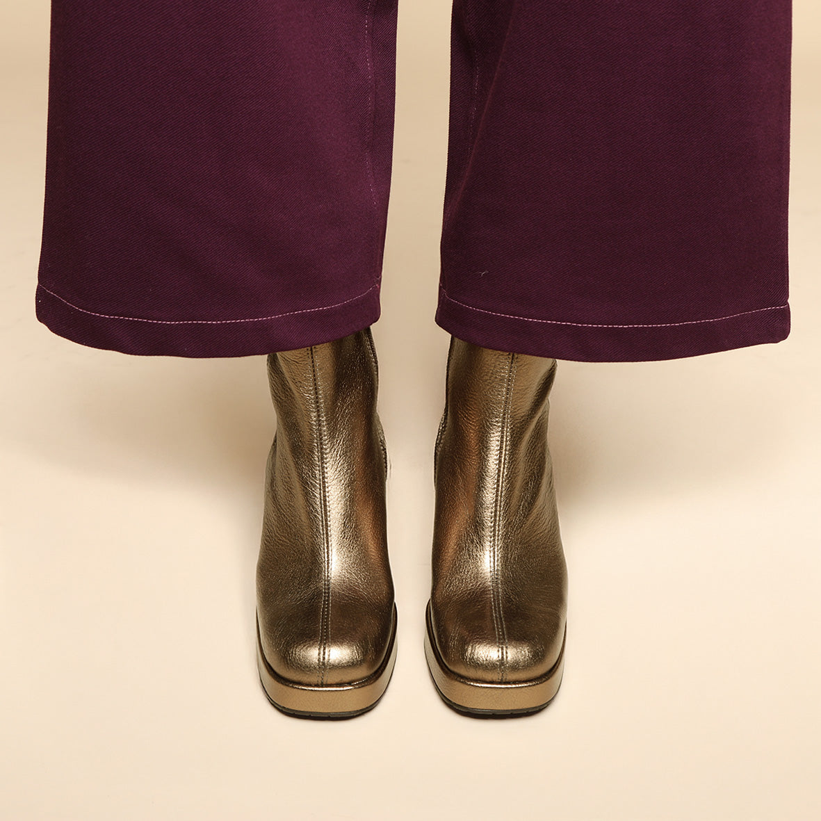 Sassy Metallic Mercury Mid Boot by Esska