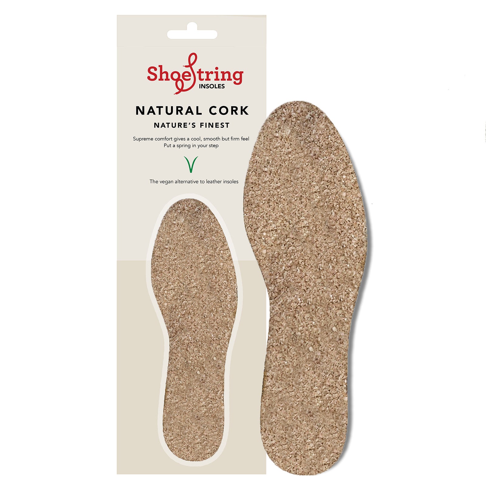 Shoe String Insoles Cork Cut To Size Shoe Care by Victor De Banke