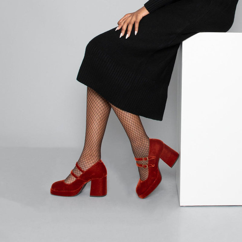 Sienna VEGAN Velvet Burnt Orange