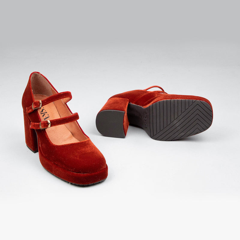 Sienna VEGAN Velvet Burnt Orange