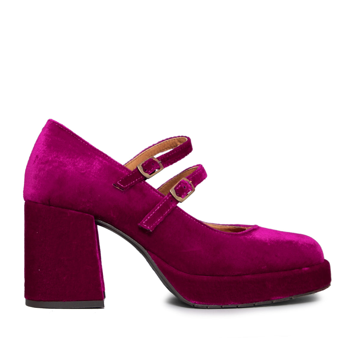 Velvet on sale platform shoes