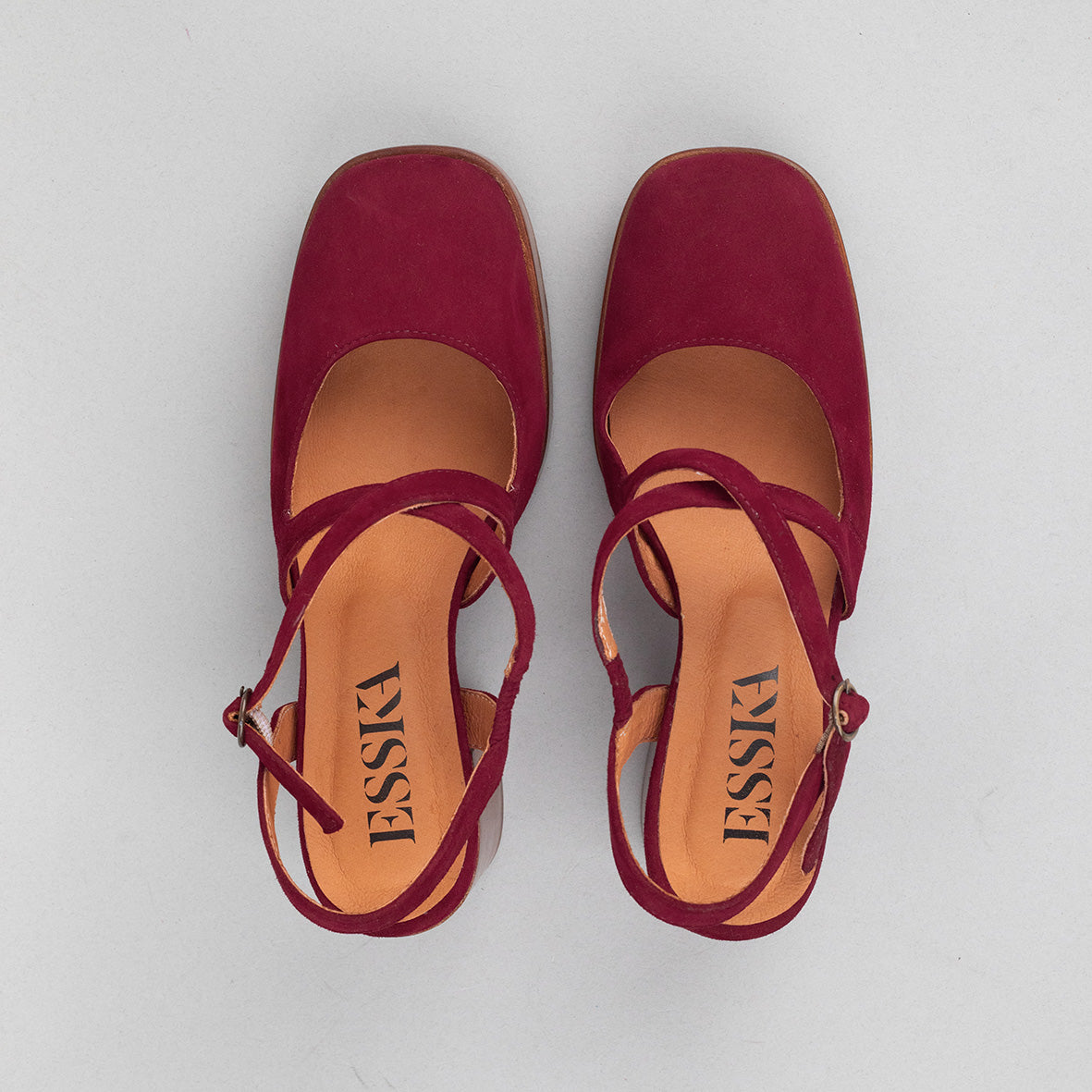 Sophie Wine Mid Shoe by Esska