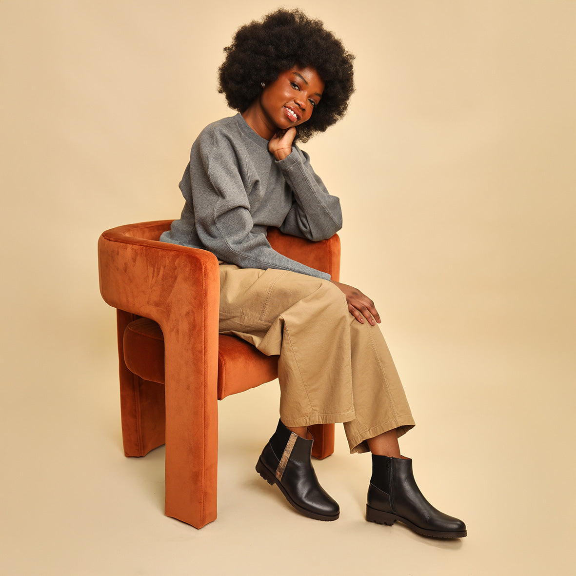 Tamara Black Flat Boot by Esska Shoes Ltd
