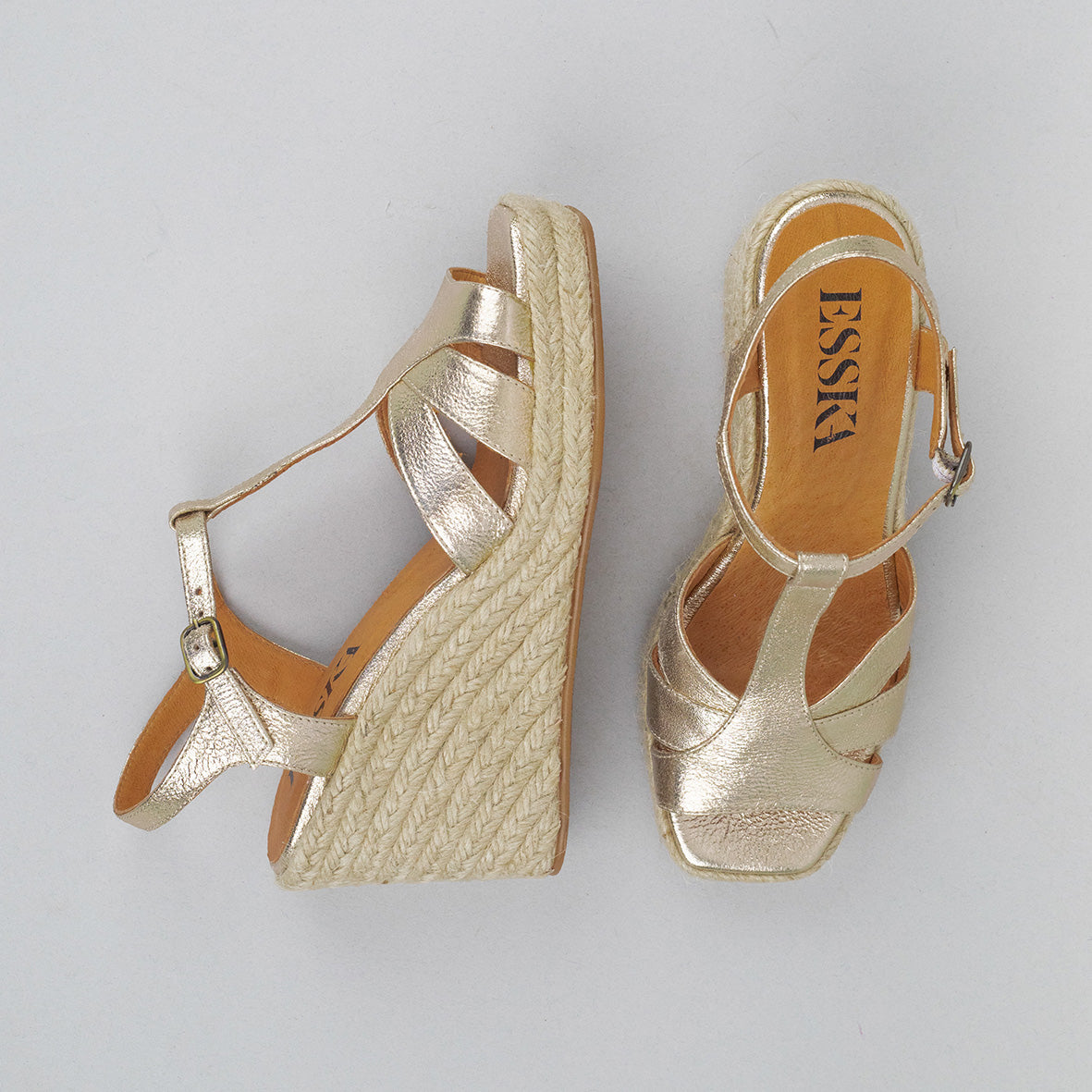 Tanya Champagne High Sandal by Esska