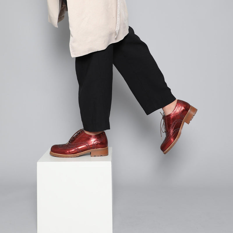 Tess Red Metallic