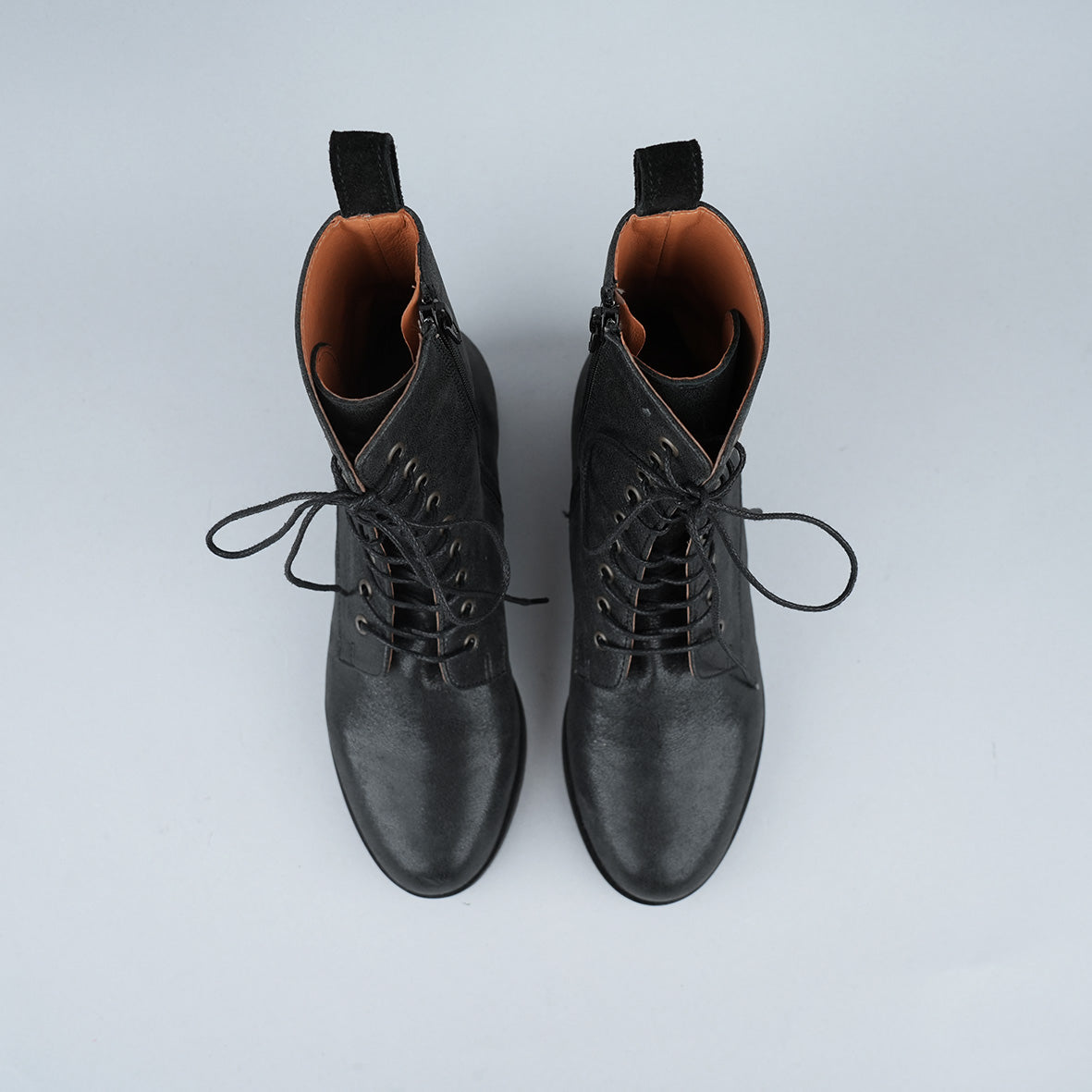 Tino Metallic Black Flat Boot by Esska Shoes Ltd