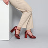 Valerie Red Metallic